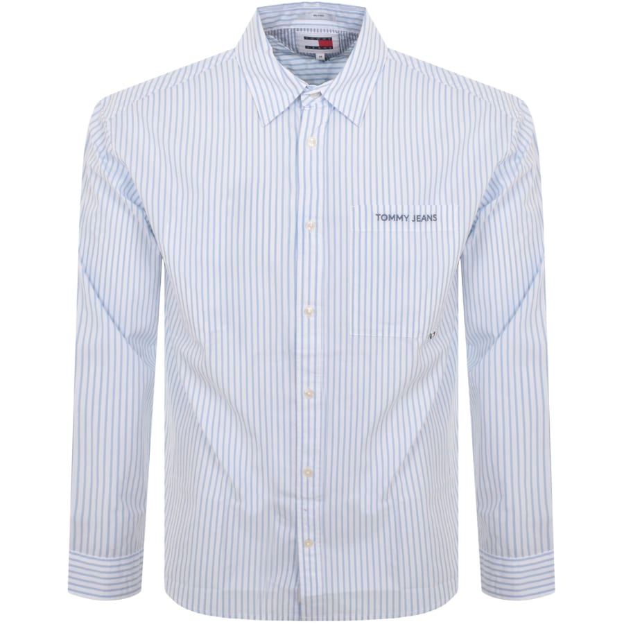 Tommy Jeans Classic Long Sleeve Shirt Blue